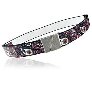 8735 No Show Invisible Elastic Belts For Women & Men 1.4" Wide Adjustable
